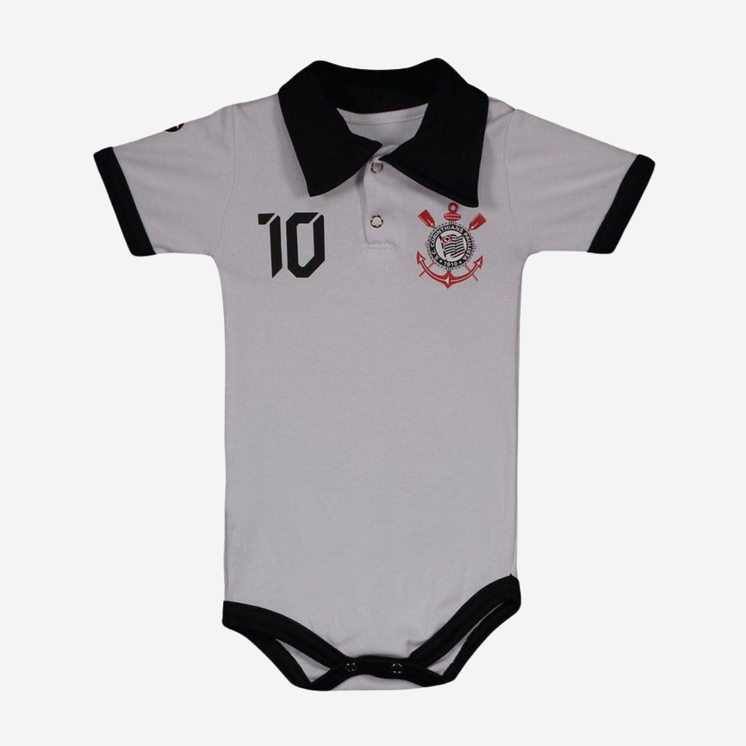 Body Infantil Corinthians Branco