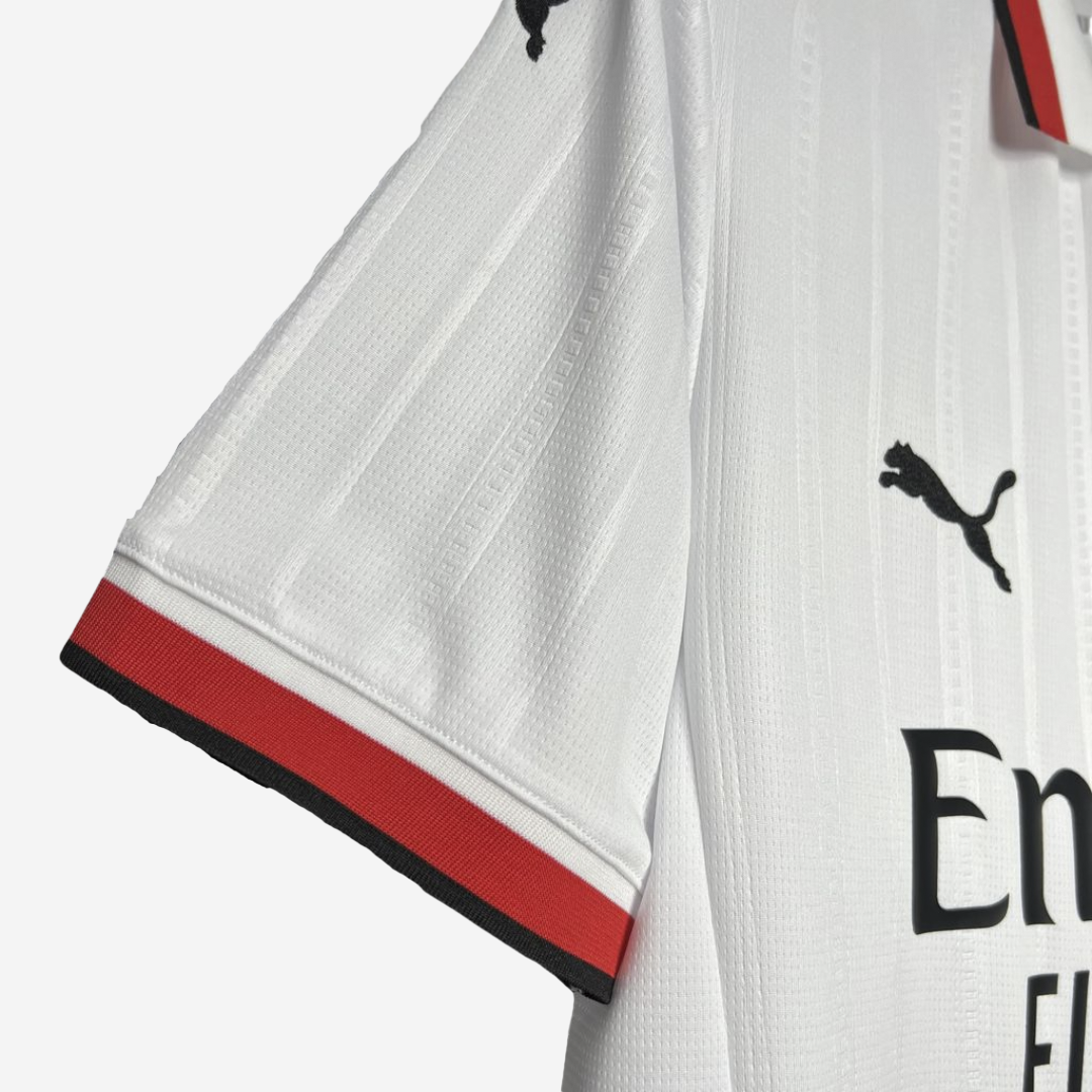 Camisa AC Milan 24/25 Away Puma Torcedor - Branca