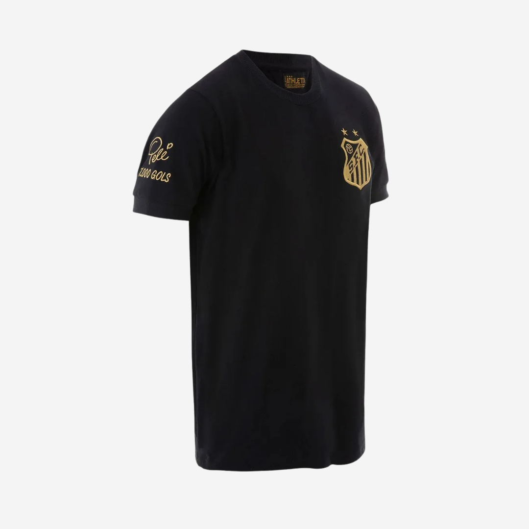 Camisa Santos Pelé 1000 Gols - Preta