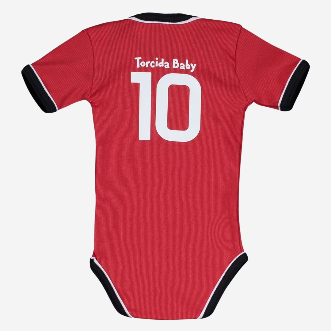 Body infantil São Paulo Vermelho