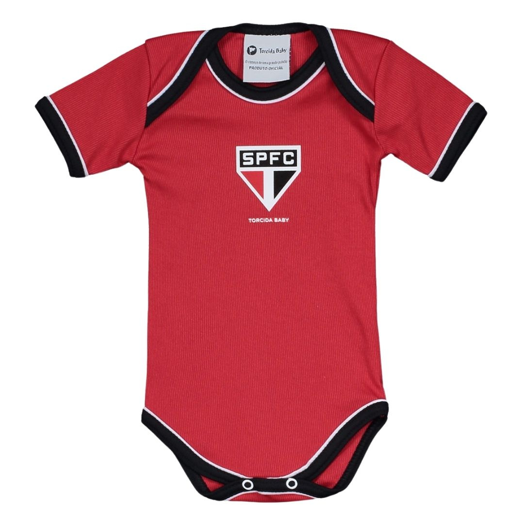 Body infantil São Paulo Vermelho