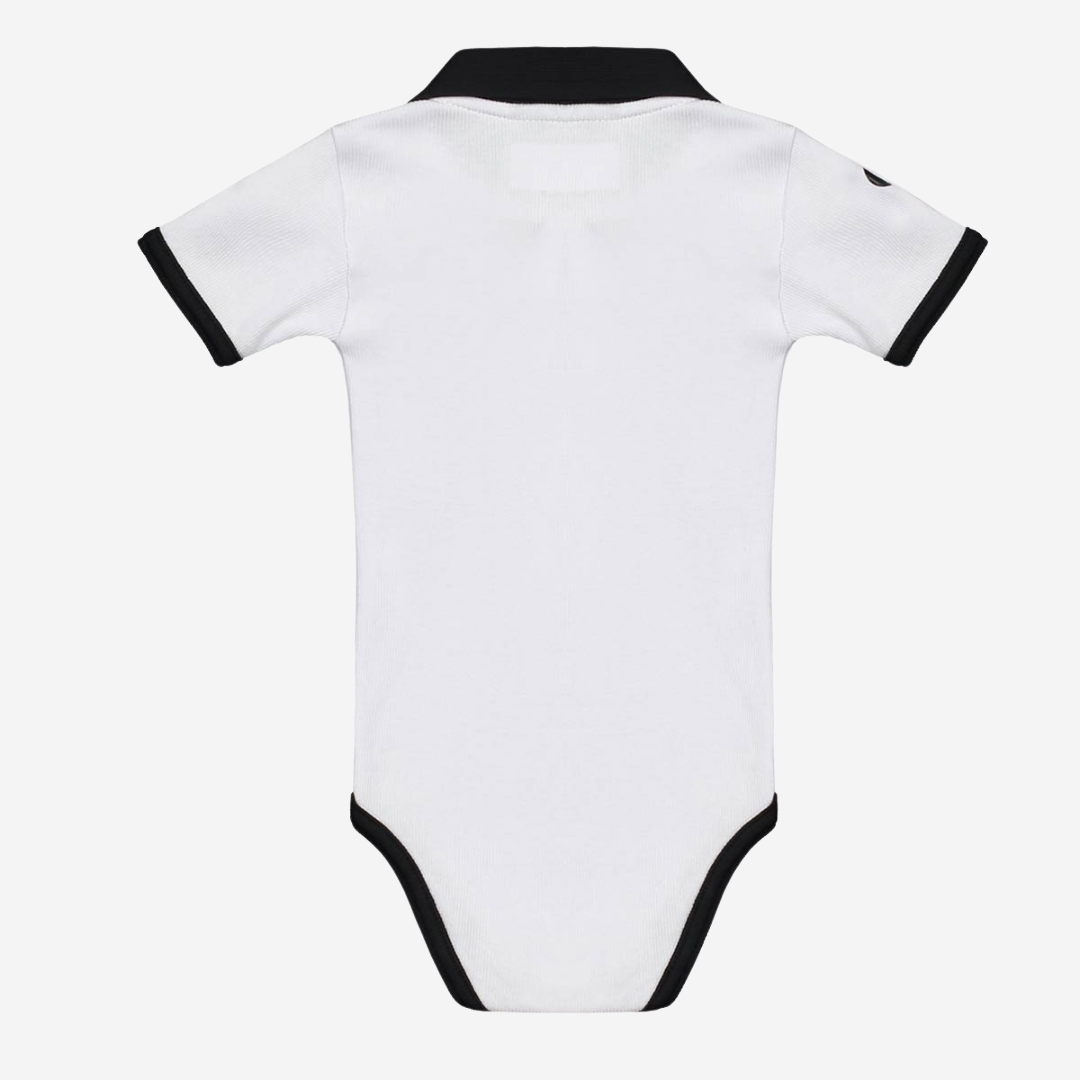 Body infantil Santos Branco e Preto