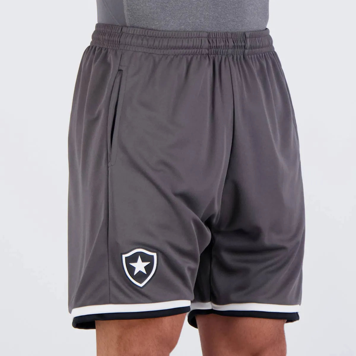 Bermuda Botafogo Infinito Cinza Escuro