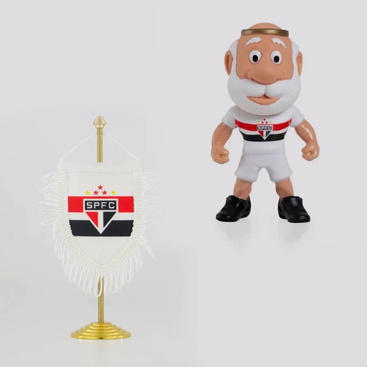 Kit São Paulo Mascote e Estandarte de Mesa