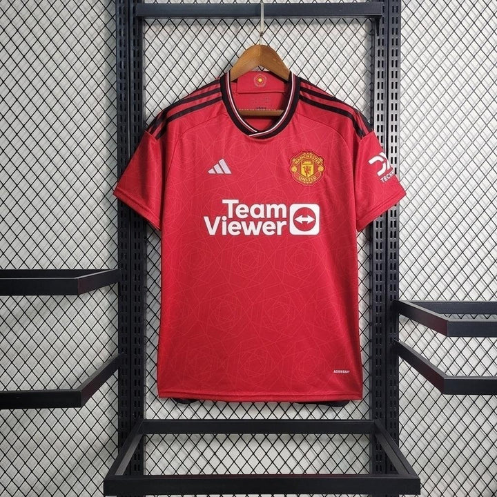 Camisa Manchester United Home 23/24 - Torcedor Adidas Masculina - Vermelho - Paixão no Manto