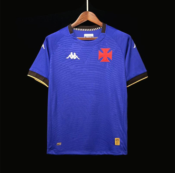 Camisa Vasco Goleiro I 2023/24 - Kappa Azul escuro e Dourada - Paixão no Manto