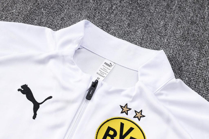 Conjunto Borussia Dortmund 23/24 Masculino Puma - Branco - Paixão no Manto