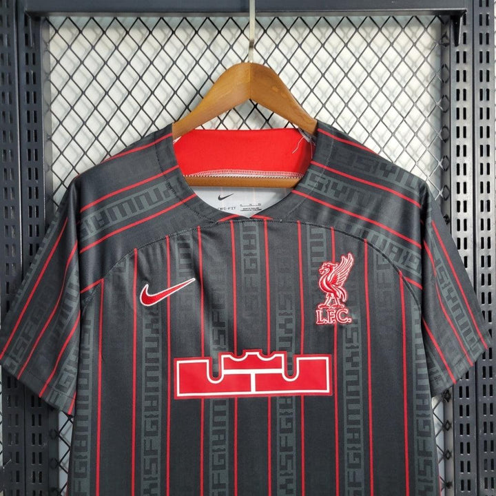 Camisa Liverpool leBron 23/24 Torcedor Nike Masculina - Preto - Paixão no Manto