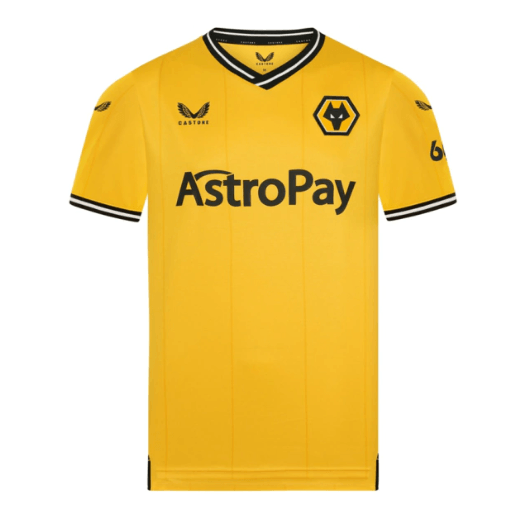 Camisa Wolves Home 23/24 - Torcedor Castore Masculina - Laranja - Paixão no Manto