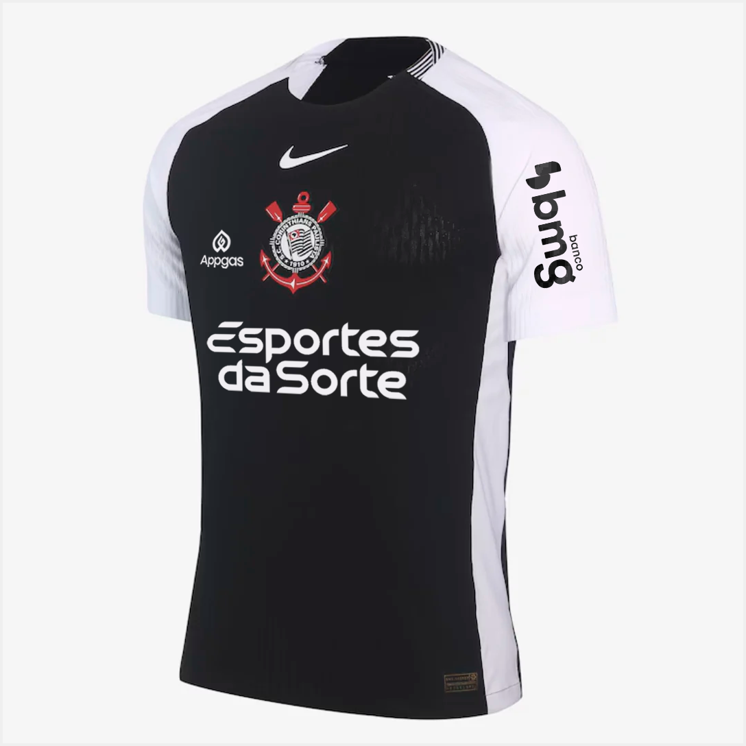 Camisa Nike Corinthians 2025/26 II Jogador com Patrocínios