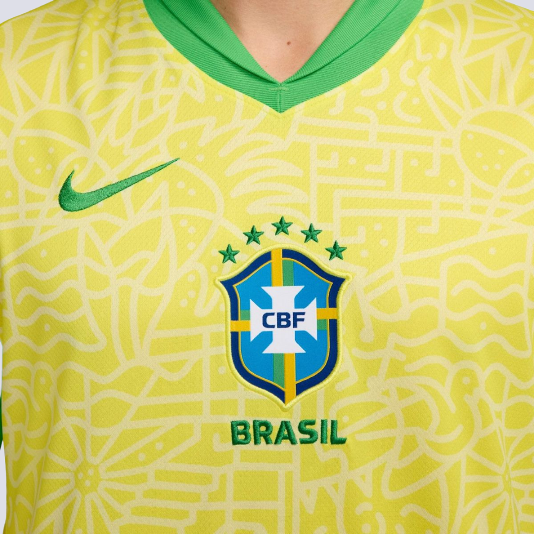 Camisa Brasil 24/25 Home Nike Torcedor - Amarela