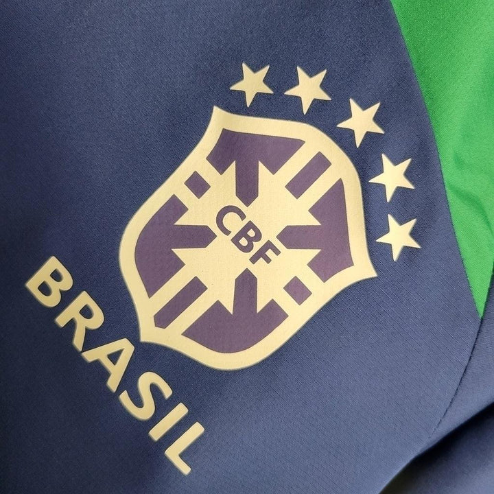 Jaqueta Corta-Vento Brasil 23/24 Masculino Nike - Azul - Paixão no Manto