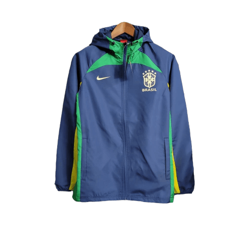 Jaqueta Corta-Vento Brasil 23/24 Masculino Nike - Azul - Paixão no Manto