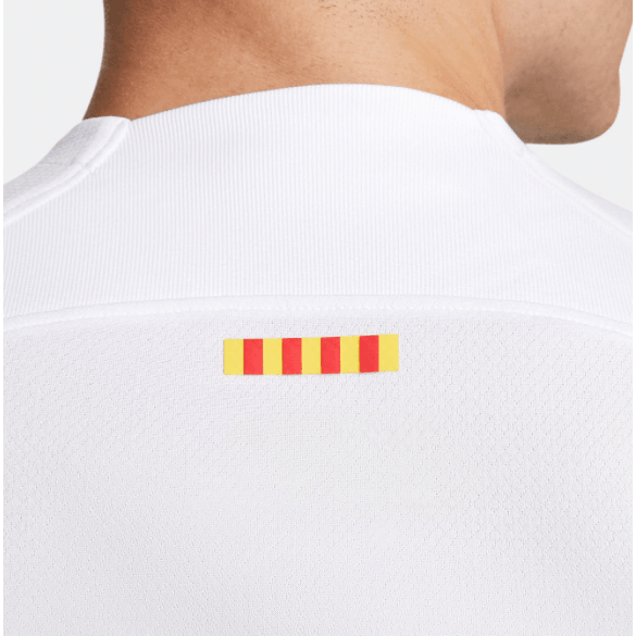 Camisa Barcelona Away 23/24 - Torcedor Nike Masculino - Branco - Paixão no Manto