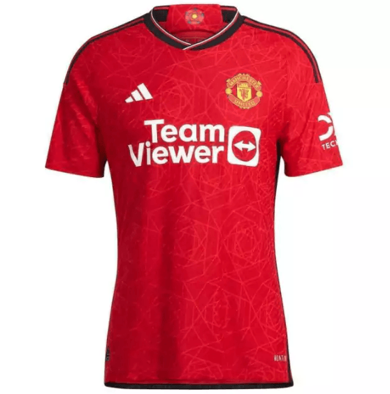 Camisa Manchester United Home 23/24 - Torcedor Adidas Masculina - Vermelho - Paixão no Manto