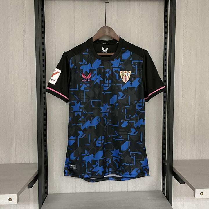 Camisa Sevilla Third 23/24 - Torcedor Castore Masculino - Azul - Paixão no Manto