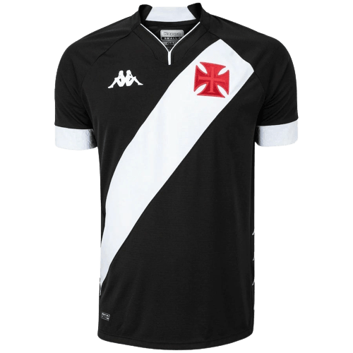 Camisa Vasco II 22/23 - Preta Listra Branca Kappa - Paixão no Manto