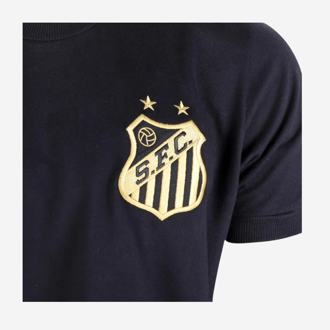 Camisa Santos Pelé 1000 Gols - Preta
