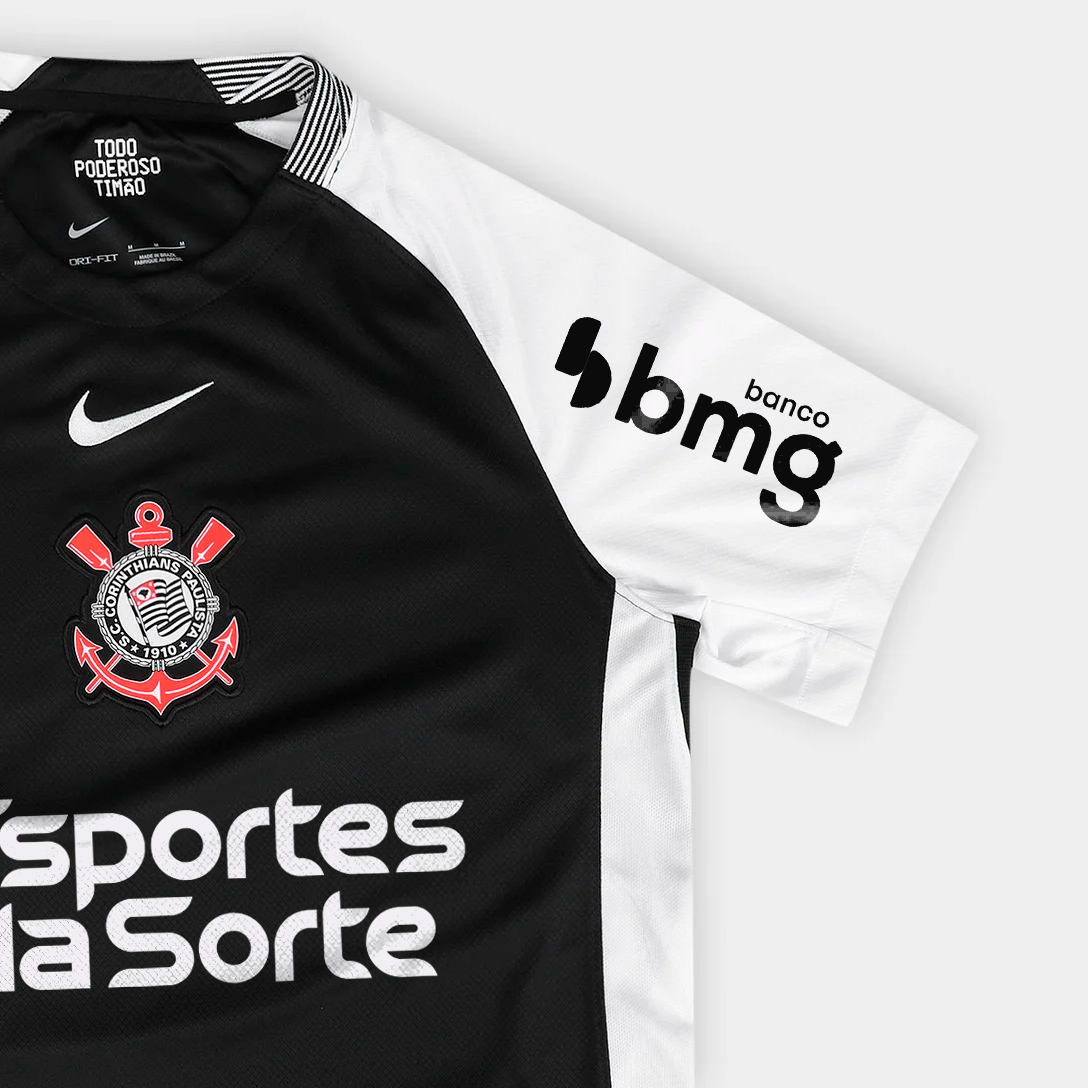 Camisa Feminina Nike Corinthians 2025/26 II com Patrocínios