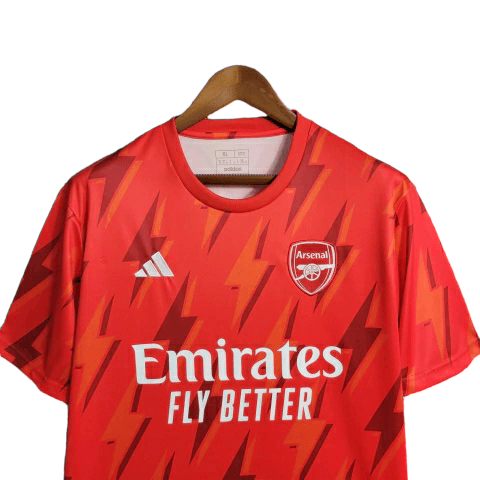 Camisa Arsenal Treino 23/24 - Torcedor Adidas Masculina - Vermelho - Paixão no Manto