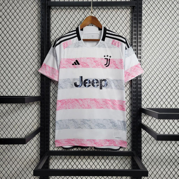 Camisa Juventus Away 23/24 - Torcedor Adidas Masculino - Rosa - Paixão no Manto