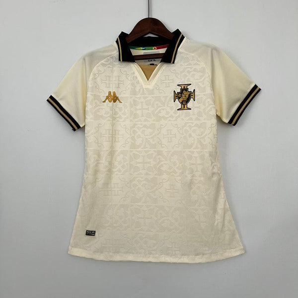 Camisa Feminina Vasco Away 23/24 - Bege - Paixão no Manto