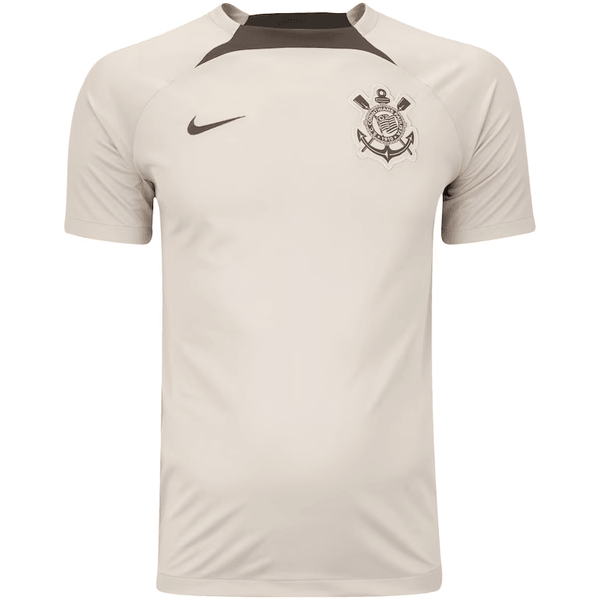 Camisa Corinthians Treino 24/25 Torcedor Nike Masculina - Bege - Paixão no Manto