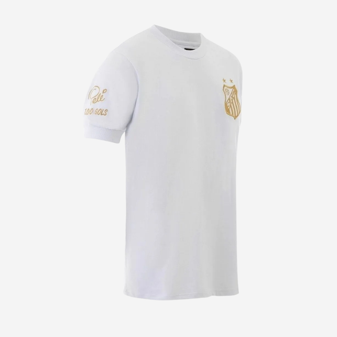 Camisa Santos Pelé 1000 Gols - Branca