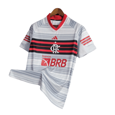 Camisa Flamengo 23/24 Torcedor Masculina - Branco - Paixão no Manto