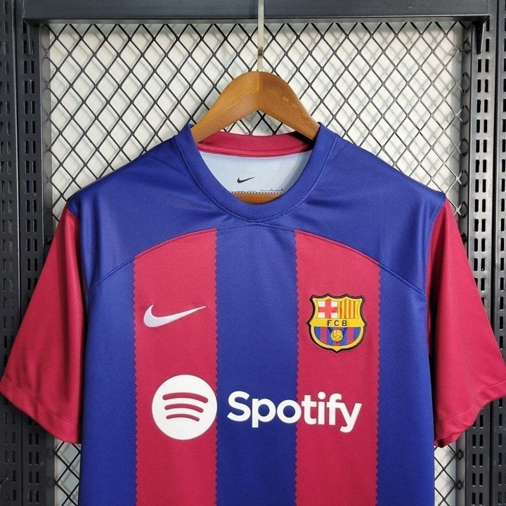 Camisa Barcelona I 23/24 - Torcedor Nike Masculina - Azul e Grená - Paixão no Manto