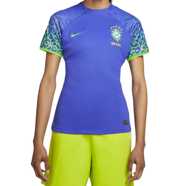 Camisa Seleção Brasileira II 2022 Torcedor Nike Feminina - Azul - Paixão no Manto