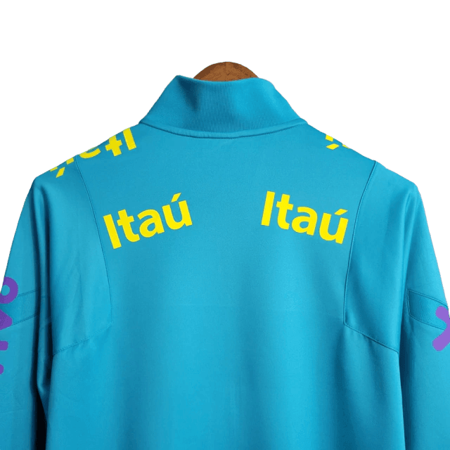 Jaqueta Corta-Vento Brasil 23/24 Masculino Nike - Azul - Todos patrociníos - Paixão no Manto