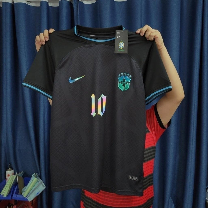 Camisa Seleção Brasileira Refletiva Edição Especial Torcedor Nike Masculina - Preta - Paixão no Manto