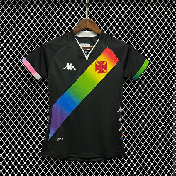 Camisa Feminina Vasco da Gama Edição Especial - Kappa Faixa Colorida - Paixão no Manto