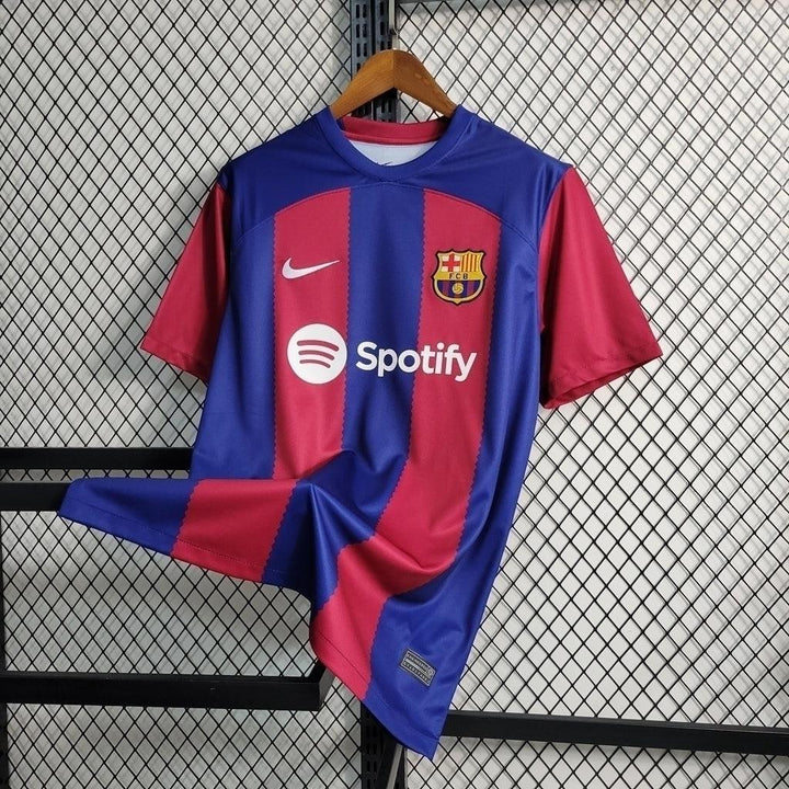 Camisa Barcelona I 23/24 - Torcedor Nike Masculina - Azul e Grená - Paixão no Manto