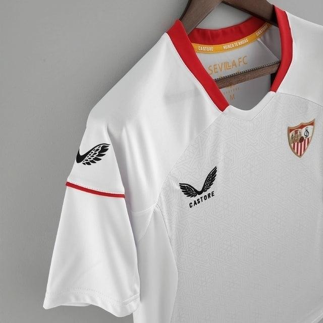 Camisa Sevilla Home 22/23 Torcedor Castore Masculina - Branco - Paixão no Manto