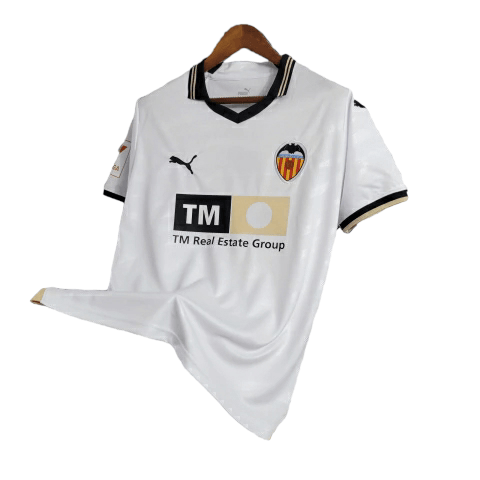 Camisa Valencia Home 23/24 - Torcedor Puma Masculina - Branco - Paixão no Manto