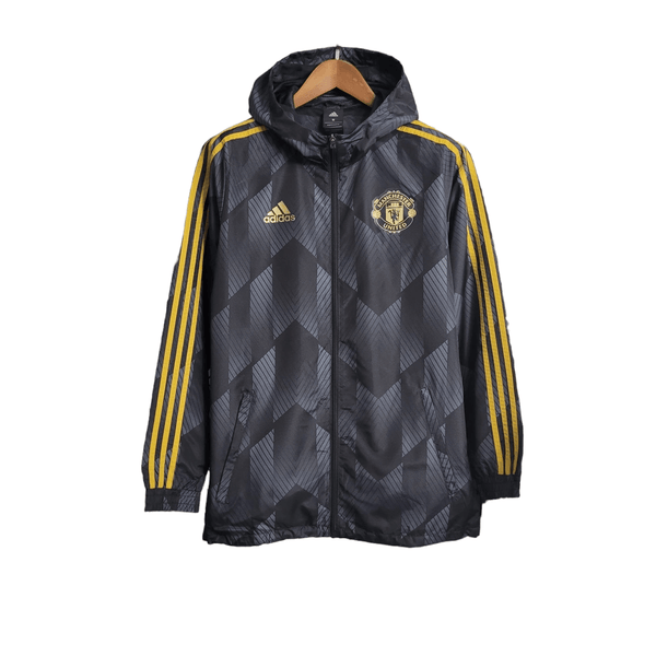 Jaqueta Corta-Vento Manchester United 23/24 Masculino Adidas - Preto - Paixão no Manto