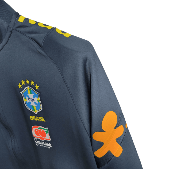 Jaqueta Corta-Vento Brasil 22/23 Masculino Nike - Azul Royal - Todos patrociníos - Paixão no Manto