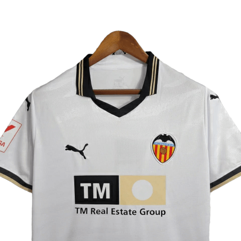 Camisa Valencia Home 23/24 - Torcedor Puma Masculina - Branco - Paixão no Manto