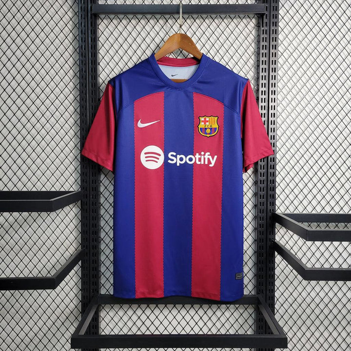 Camisa Barcelona I 23/24 - Torcedor Nike Masculina - Azul e Grená - Paixão no Manto