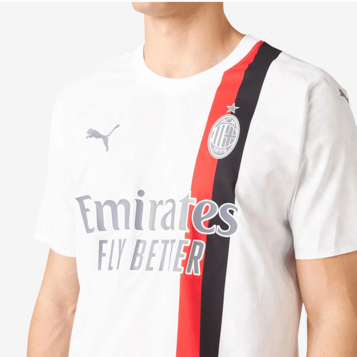 Camisa AC Milan Away 23/24 - Torcedor Puma Masculino - Branco - Paixão no Manto