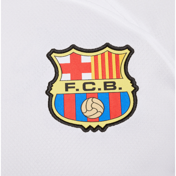 Camisa Barcelona Away 23/24 - Torcedor Nike Masculino - Branco - Paixão no Manto