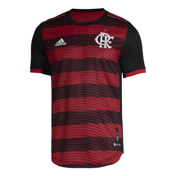 Camisa Flamengo I 22/23 Torcedor Adidas Masculina - Preto e Vermelho - Paixão no Manto