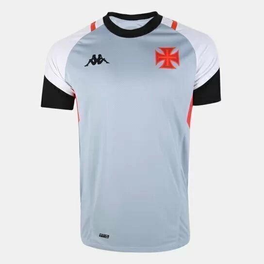 Camisa Treino Vasco II 23/24 - Cinza Kappa Branca - Paixão no Manto