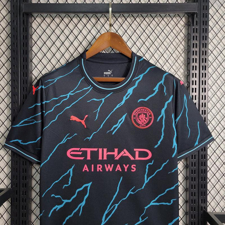 Camisa Manchester City Third 23/24 - Torcedor Puma Masculino - Raios - Paixão no Manto