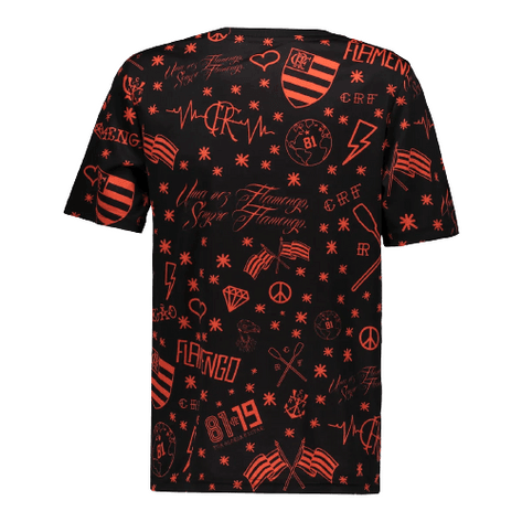 Camisa Flamengo pré-jogo 22/23 Torcedor Adidas Masculina - Preto e Vermelho - Paixão no Manto