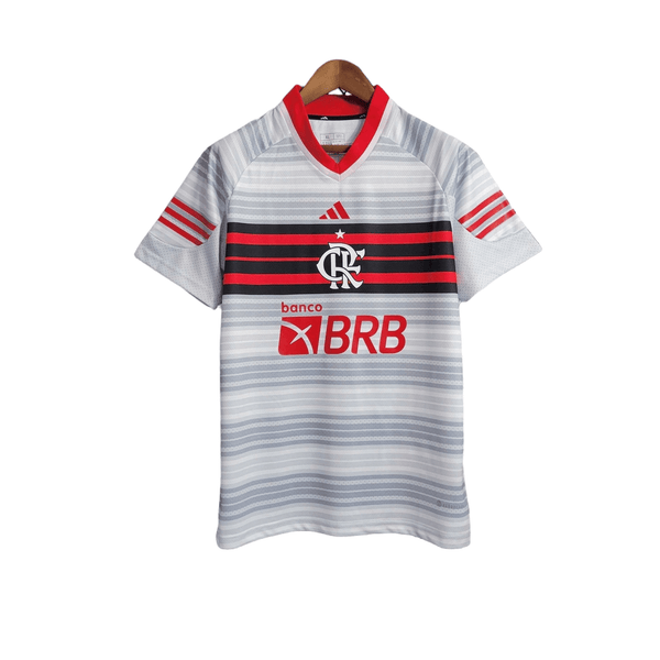 Camisa Flamengo 23/24 Torcedor Masculina - Branco - Paixão no Manto