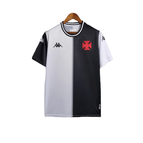 Camisa Vasco 23/24 - Torcedor Masculina - Branco e Preto Kappa - Paixão no Manto