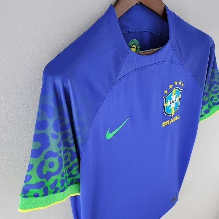 Camisa Seleção Brasileira II 2022 Torcedor Nike Masculina - Azul - Paixão no Manto